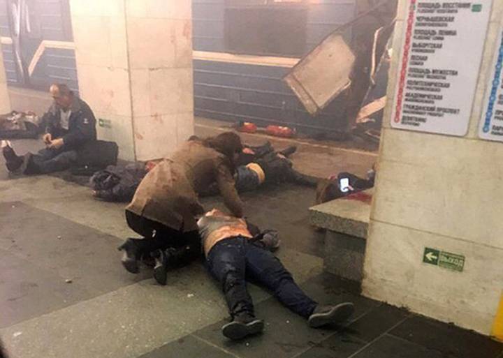Explosión en el metro de San Petersburgo, en imágenes Explosión en el metro de San Petersburgo, en imágenes