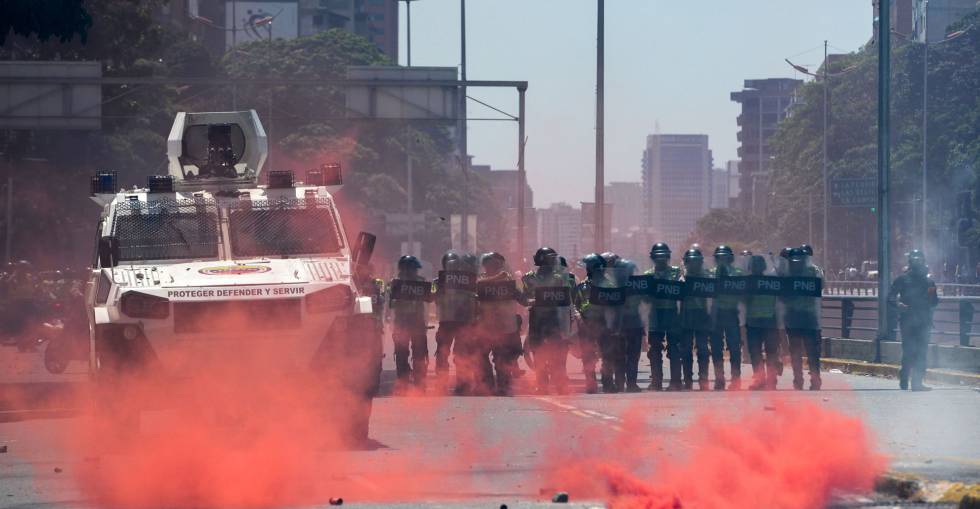 Disturbios en la marcha de Caracas