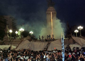 La Carpa Blanca en el Congreso, un icono de la resistencia frente a Carlos Menem