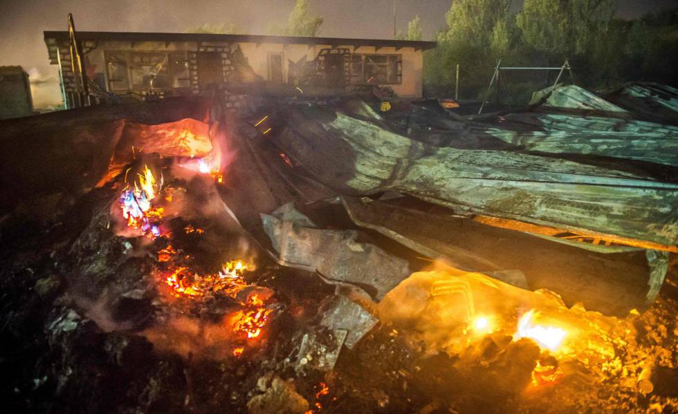 Imagen de la destrucción causada por el fuego.
