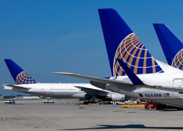 Aviones de United Airlines.