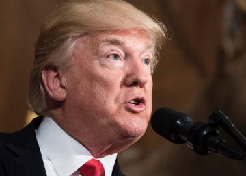 El presidente Donald Trump, hoy.