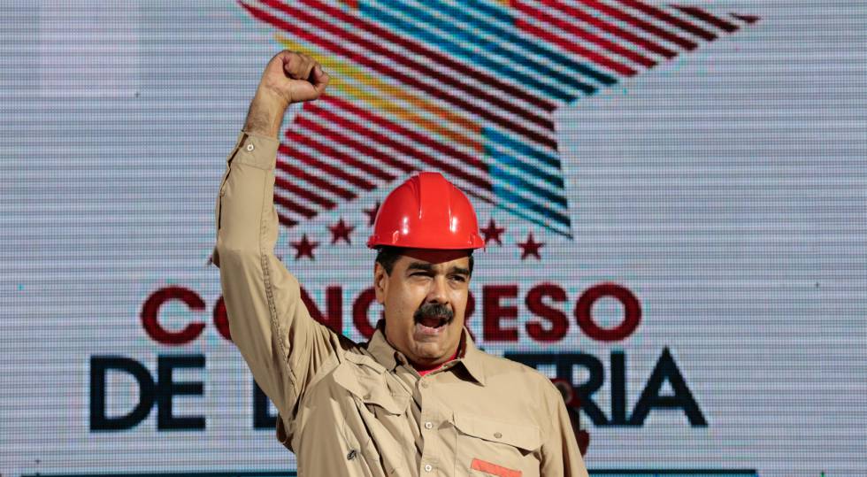 Nicolás Maduro, durante un acto en Caracas este martes. 