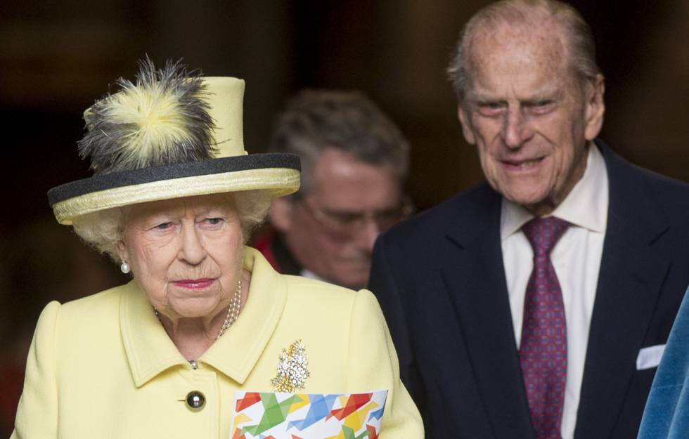 La reina y su marido, el pasado 13 de marzo tras una misa en la abadía de Westminster.