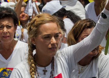 Tintori, durante una manifestación en Caracas este sábado.