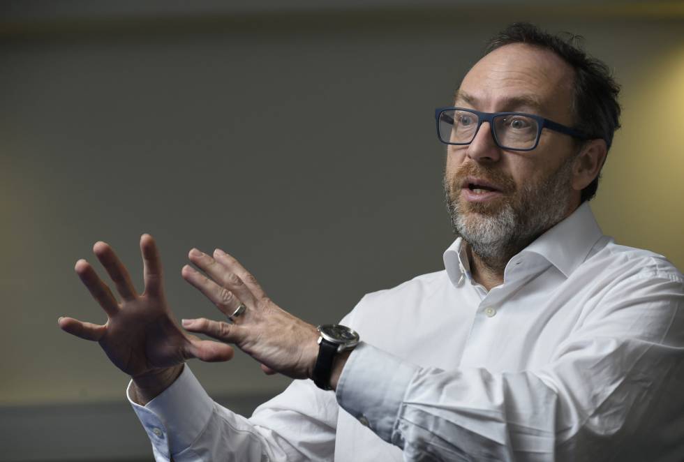 Jimmy Wales, antes de un evento en Lovaina (Bélgica) en 2016.