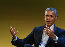 MILAN, ITALY - MAY 09: Former US President Barack Obama speaks during the Seeds&Chips Global Food Innovation Summit on May 9, 2017 in Milan, Italy. The summit, which runs from May 8 until May 11, focuses on food innovation and discusses the urgent challenges faced by the food and farming industry. (Photo by Pier Marco TaccaGetty Images)
