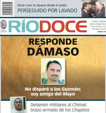 La portada de Rio Doce del 19 de febrero.