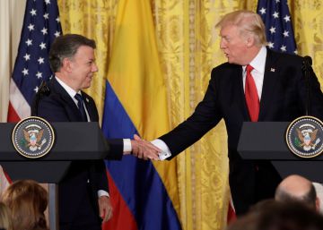 Santos consolida su aliado en la Casa Blanca tras la llegada de Trump Santos consolida su aliado en la Casa Blanca tras la llegada de Trump
