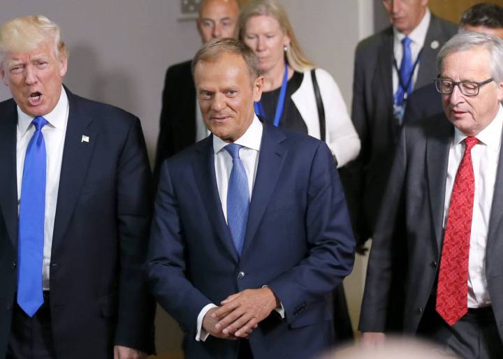 Trump advierte en Bruselas de la pérdida de empleos en EE UU por el ‘Brexit’ Trump advierte en Bruselas de la pérdida de empleos en EE UU por el ‘Brexit’