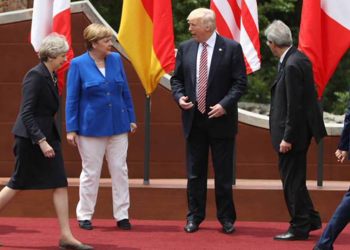 Trump deja clara su discrepancia con las políticas mayoritarias del G7 Trump deja clara su discrepancia con las políticas mayoritarias del G7