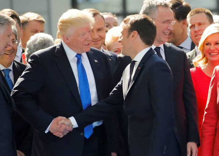 Macron anuncia reformas en Bruselas y reclama a Trump compromiso con el clima Macron anuncia reformas en Bruselas y reclama a Trump compromiso con el clima
