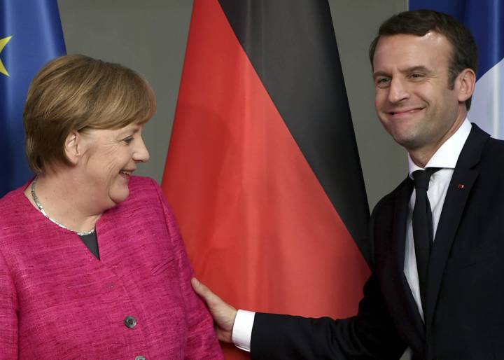 Merkel y Macron buscan una refundación de la UE Merkel y Macron buscan una refundación de la UE