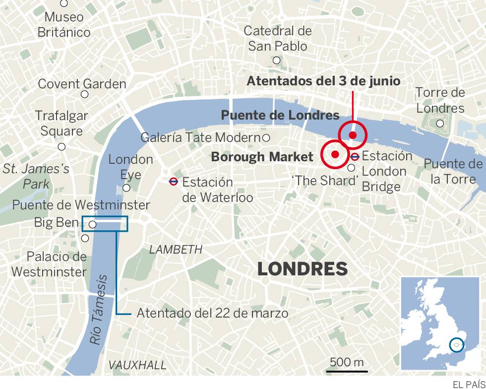 Un ataque terrorista en Londres causa siete muertos y decenas de heridos