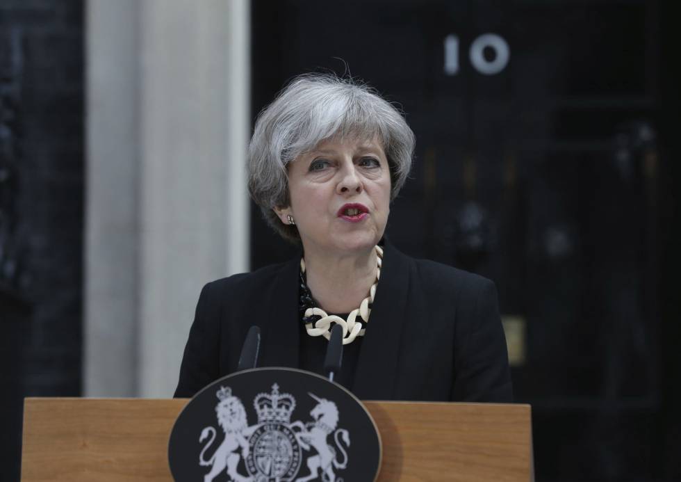 La primera ministra, Theresa May.