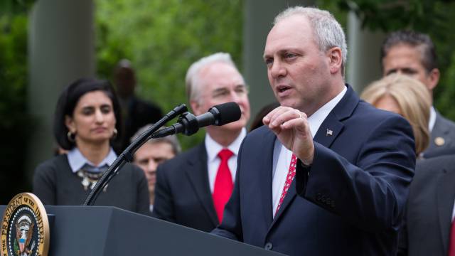 Steve Scalise, en un acto en la Casa Blanca el pasado 4 de mayo.