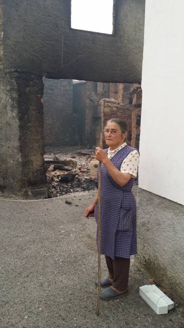 Laura, de 75 anys, aquest dilluns en Figueira.