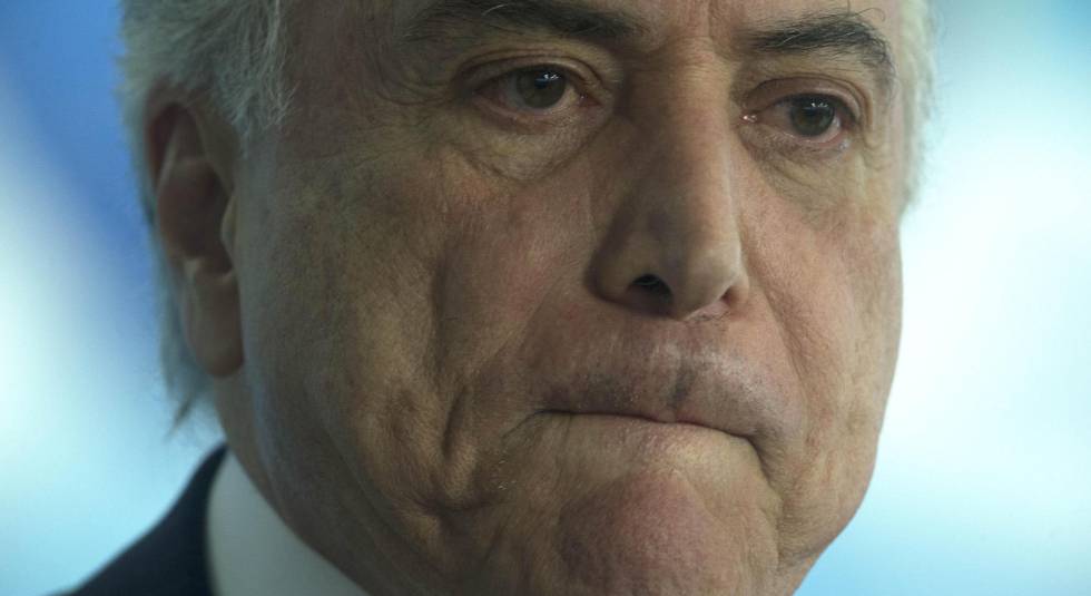 Michel Temer, este lunes en Brasilia.