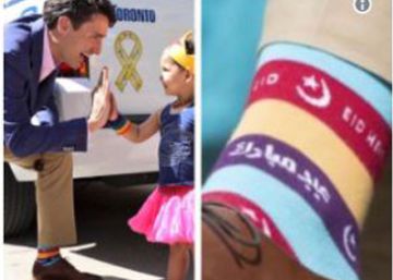 Los mensajes de los calcetines de Trudeau Los mensajes de los calcetines de Trudeau