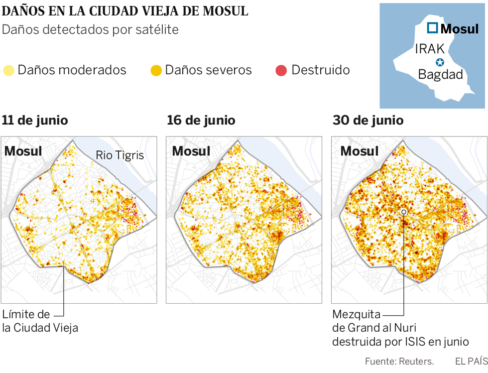 Un informe de Amnistía acusa a los dos bandos de graves violaciones del derecho humanitario en Mosul
