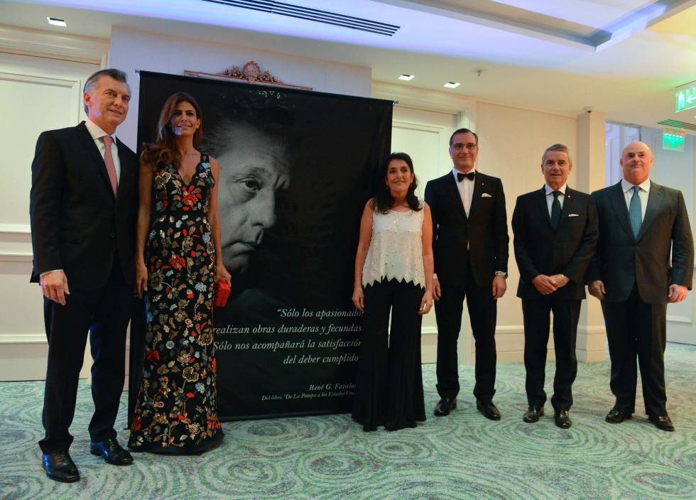 El presidente Mauricio Macri en el homenaje a René Favaloro.