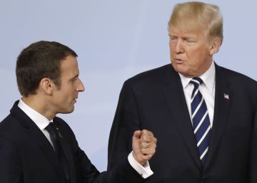 Em Paris, Trump tenta selar a paz com Macron Em Paris, Trump tenta selar a paz com Macron