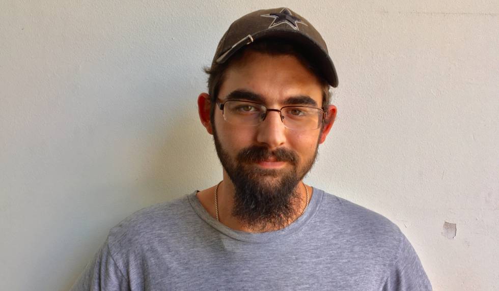 Robert Martin, de 27 años, el martes en Warrenton. Votó a Trump en noviembre