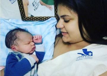 Nace el hijo póstumo de Tiaguinho, víctima del accidente de avión del Chapecoense Nace el hijo póstumo de Tiaguinho, víctima del accidente de avión del Chapecoense