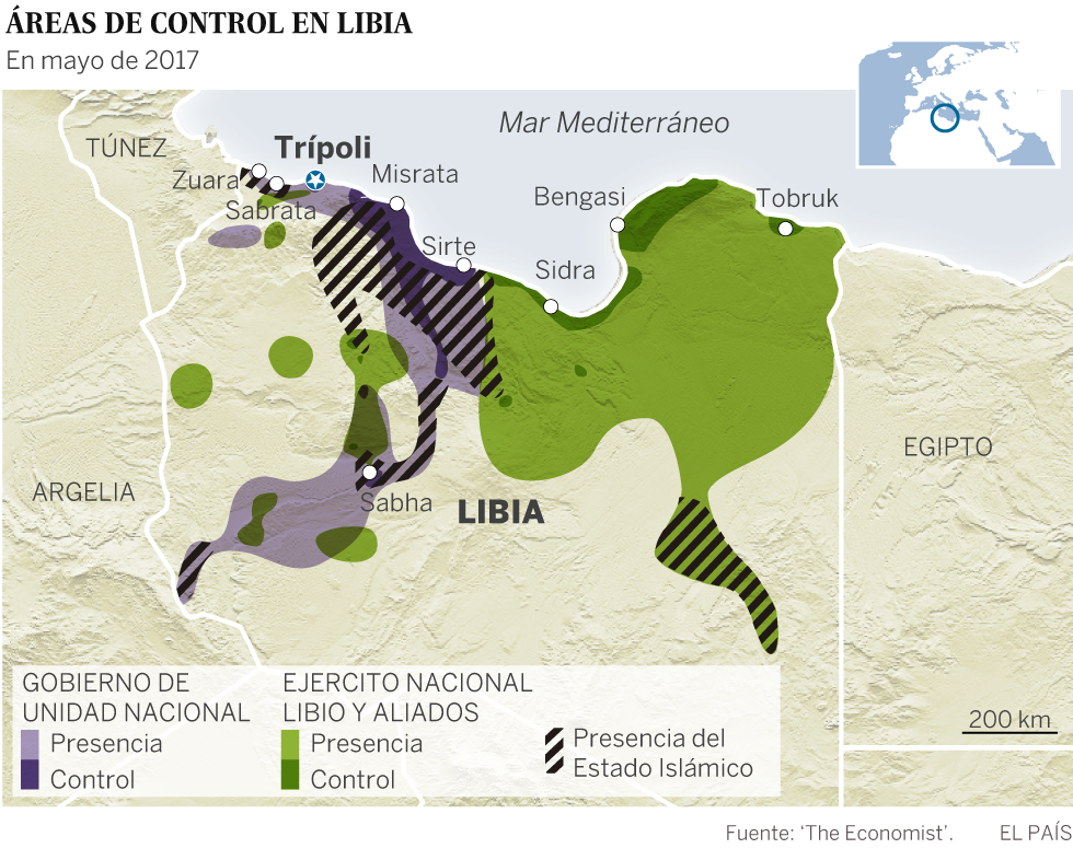 Los dos hombres fuertes de Libia se comprometen a un alto el fuego en París