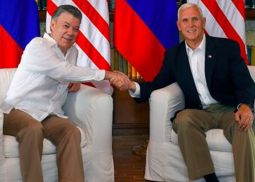 Vice-presidente dos EUA baixa tom usado por Trump sobre intervenção militar na Venezuela Vice-presidente dos EUA baixa tom usado por Trump sobre intervenção militar na Venezuela