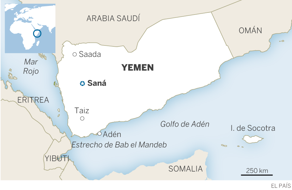 Decenas de muertos en un bombardeo saudí que ha afectado a un hotel en Yemen