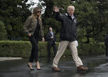 O polêmico salto alto de Melania Trump que não chegou ao Texas devastado pelo ‘Harvey’