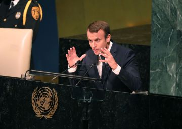 Macron se erige en líder antitético de Trump con su defensa del clima y el pacto con Irán Macron se erige en líder antitético de Trump con su defensa del clima y el pacto con Irán