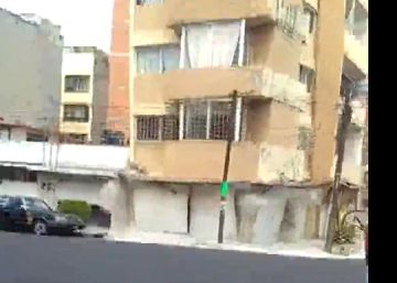 Terremoto: O momento em que um edifício colapsa na Cidade do México