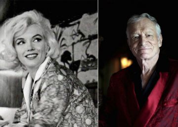Hugh Hefner, acechando a Marilyn hasta en la tumba Hugh Hefner, acechando a Marilyn hasta en la tumba