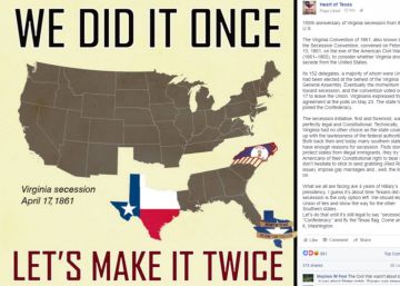 La principal web del movimiento independentista de Texas fue creada y controlada por ‘trolls’ rusos La principal web del movimiento independentista de Texas fue creada y controlada por ‘trolls’ rusos