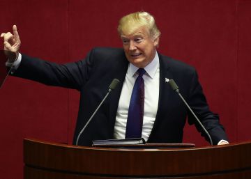 Trump promociona su club de golf ante el Parlamento de Corea del Sur