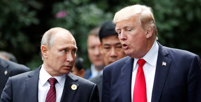 Vladimir Putin and Donald Trump.
