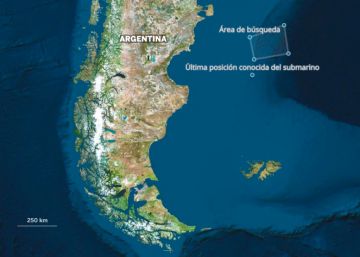Así es la búsqueda del submarino argentino perdido hace 23 días