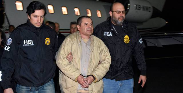 El Chapo, recién llegado a Estados Unidos tras su extradición