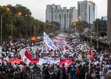 El fujimorismo solo reúne a 7.000 manifestantes a favor del indulto al expresidente
