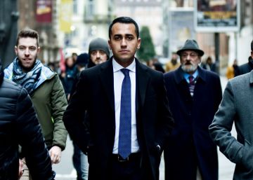 El líder del Movimiento 5 Estrellas, Luigi di Maio, en Turín.