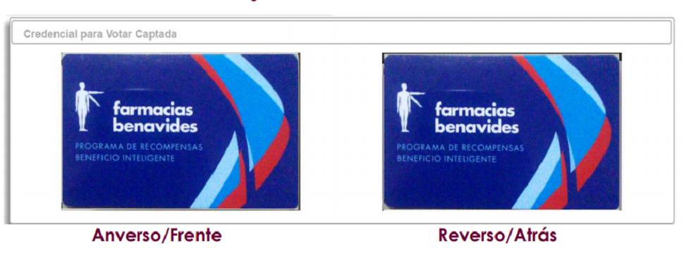 Captura de una tarjeta de descuentos de una farmacia.