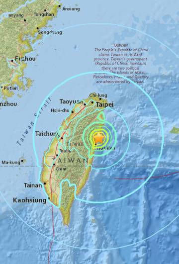 Taiwán busca entre los escombros a más de 80 desaparecidos en el terremoto