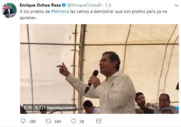 Enrique Ochoa, presidente del PRI, llama “prietos” a los militantes de Morena