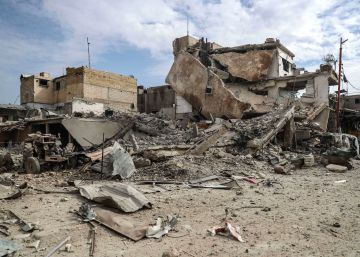 Encerrados en el sótano para no morir bajo las bombas de El Asad