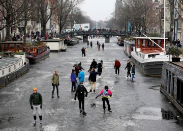 Patinaje sobre hielo (natural) en Ámsterdam