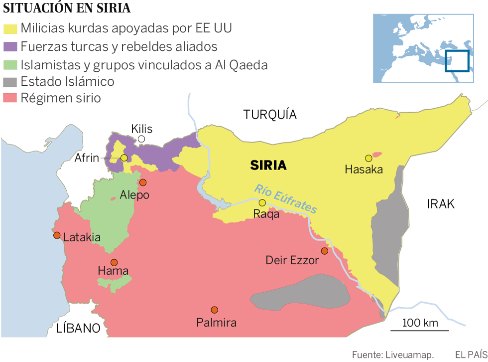 Turquía se posiciona para lanzar la ofensiva final sobre la ciudad de Afrin