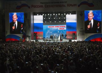 Putin alardea de la anexión de Crimea para frenar el riesgo de abstención