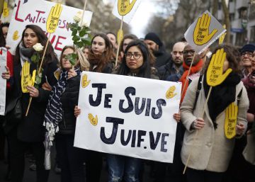 París sale a la calle para protestar contra los crímenes antisemitas